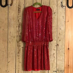 Vintage Maximo Sequin Dress- Great Gatsby style